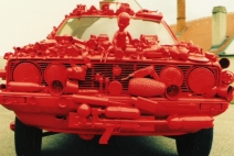 < junk cars >, Schulprojekt in der Voksschule Pinkafeld, 1999, Autos, Restmüll